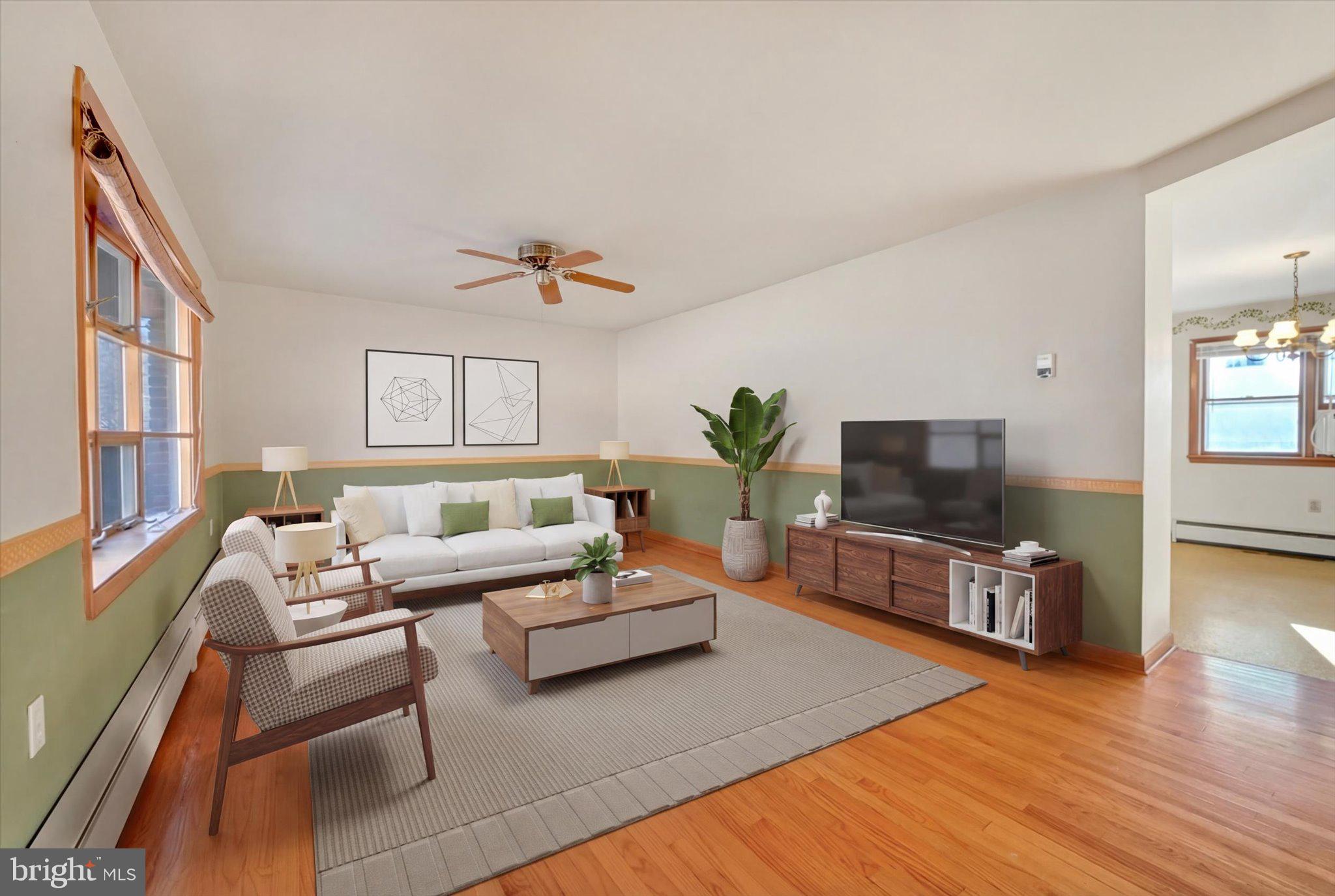 3137 East Galen Hall Road Reinholds, PA 17569 - Photo 5 of 38 Virtually Staged Livingroom