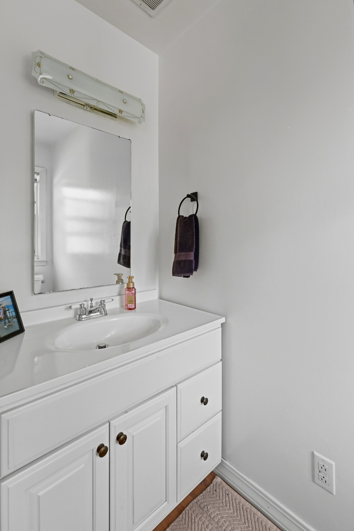 1700 46th Street Moline, IL 61265 - Photo 41 of 45 a bathroom with a sink and a mirror