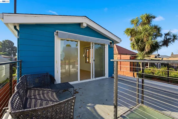 a view of a house with a patio