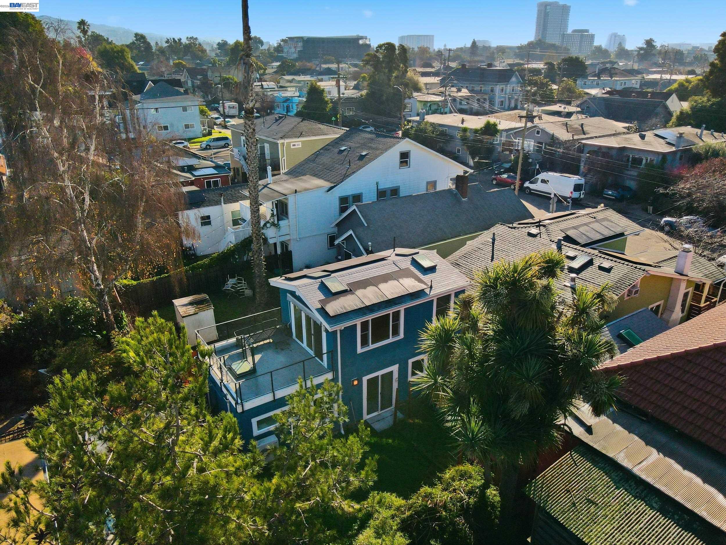 820 46th Street Oakland, CA 94608 - Photo 26 of 34 an aerial view of residential house with outdoor space