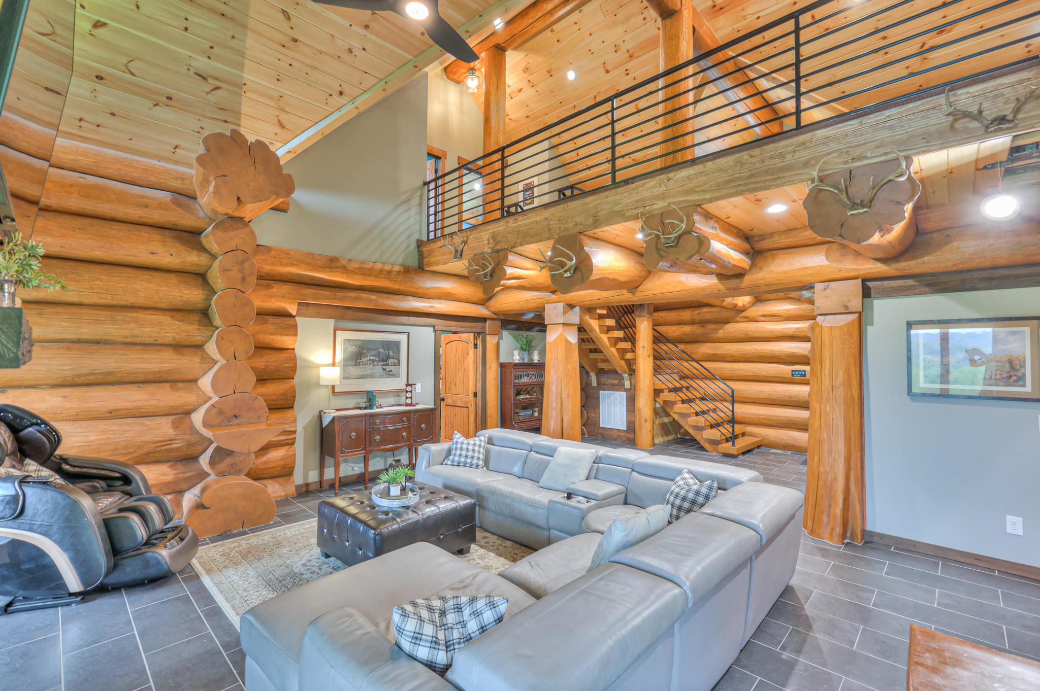 1271 Bivins Road Lewisburg, TN 37091 - Photo 15 of 56 a living room with furniture and a fireplace