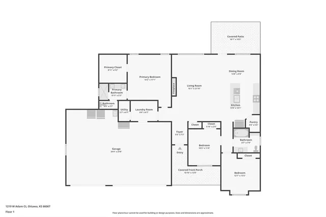 $390,000 | 1219 West Adam Court, Ottawa, KS 66067