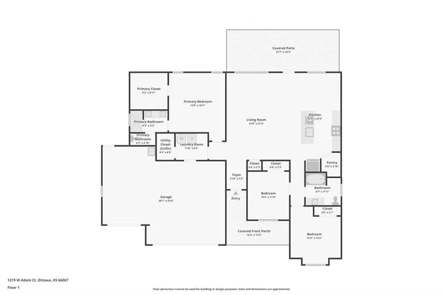 $390,000 | 1219 West Adam Court, Ottawa, KS 66067
