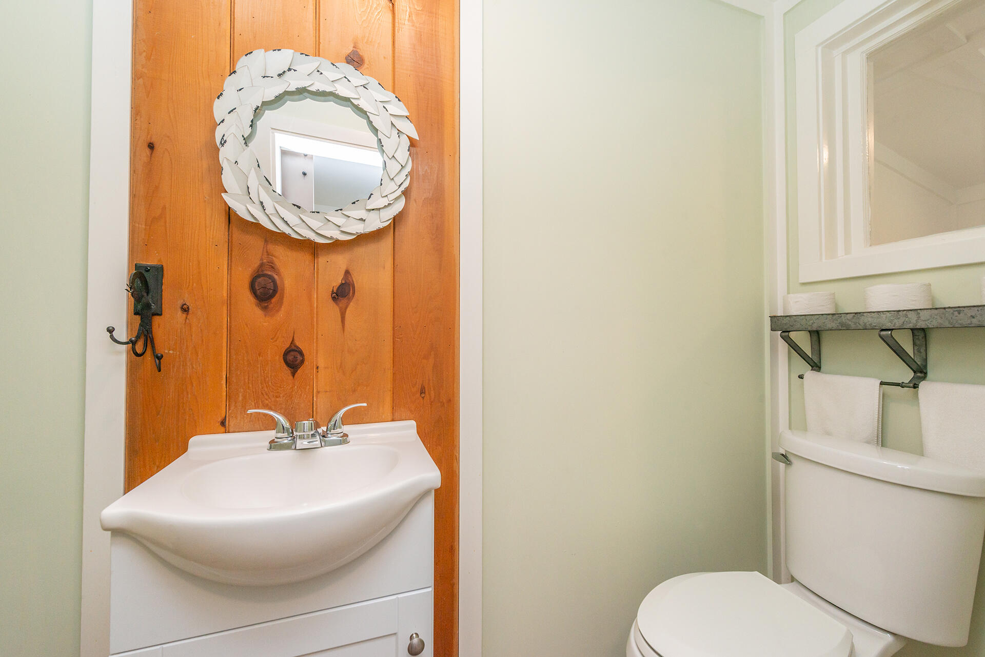 881 East Fork Road Trinity Center, CA 96091 - Photo 33 of 75 a bathroom with a toilet sink and mirror