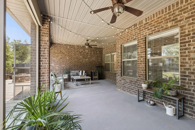 a view of outdoor seating