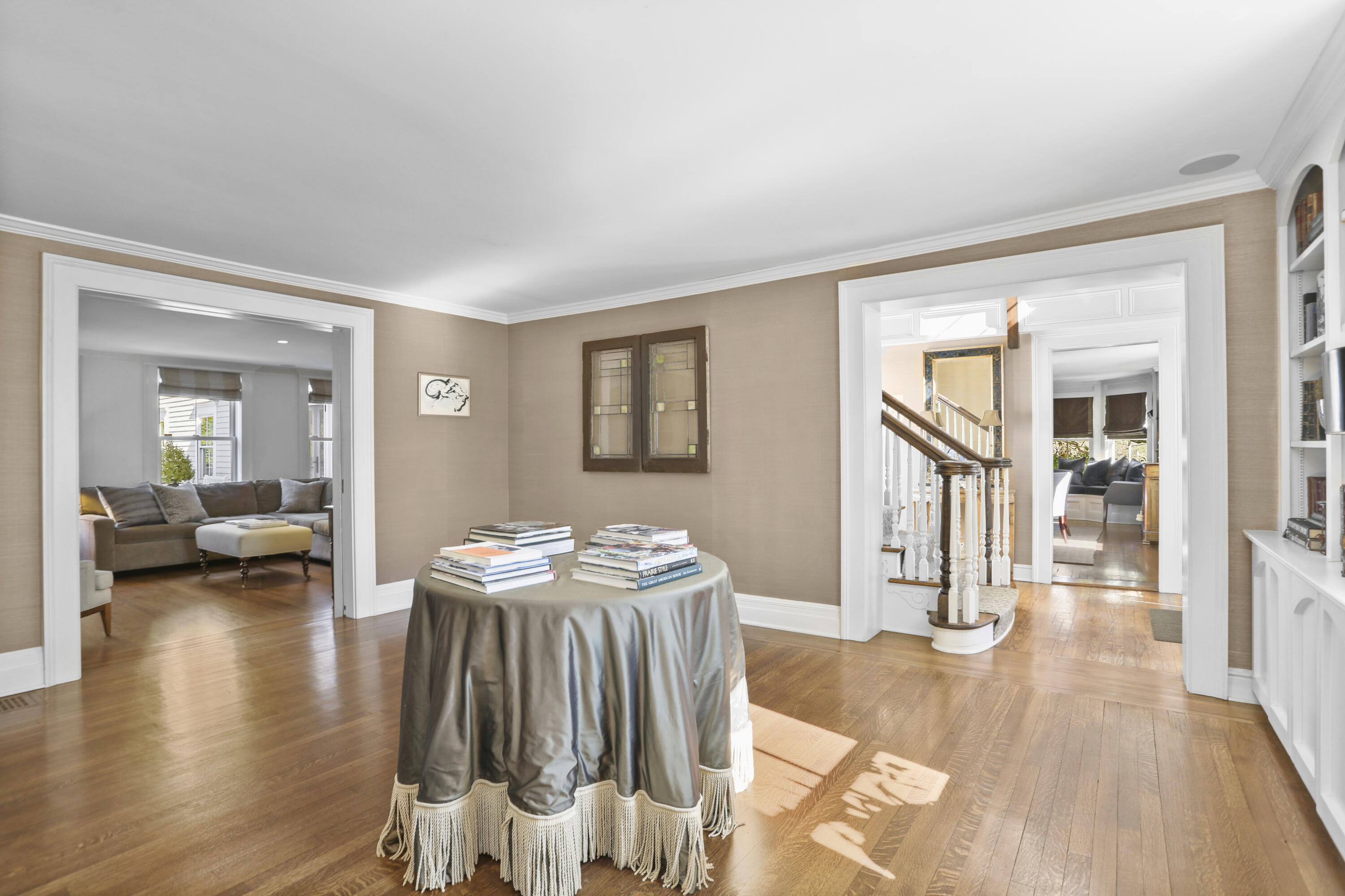 5 Middlesex Road Darien, CT 06820 - Photo 14 of 57 a living room with furniture and a wooden floor