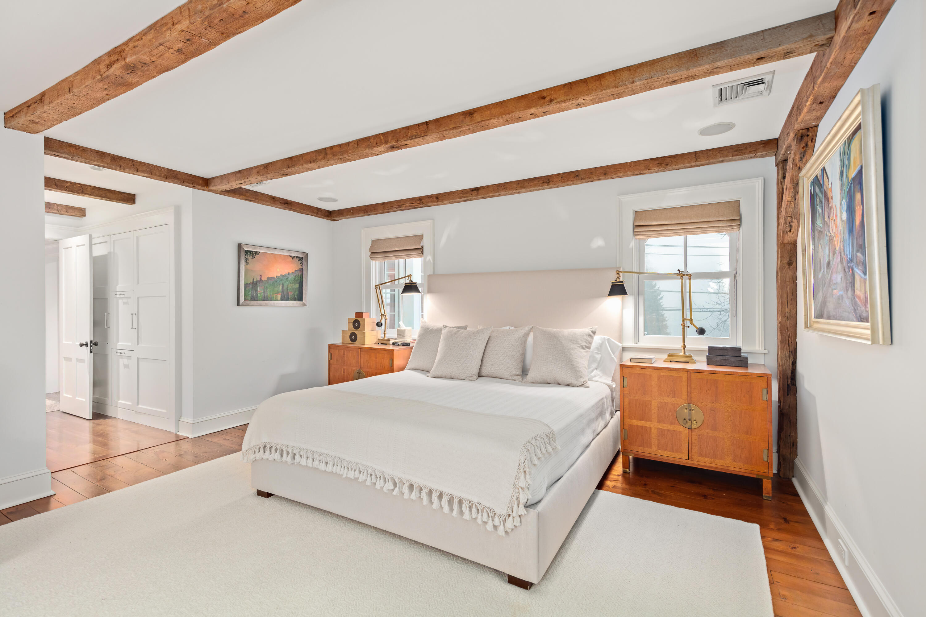 5 Middlesex Road Darien, CT 06820 - Photo 35 of 57 a bedroom with a bed and a window