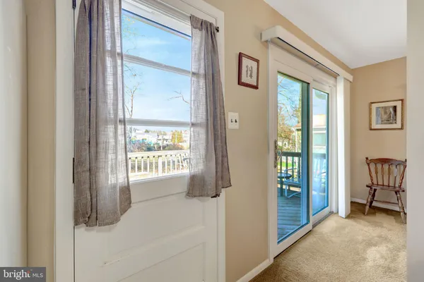 a view of an front door