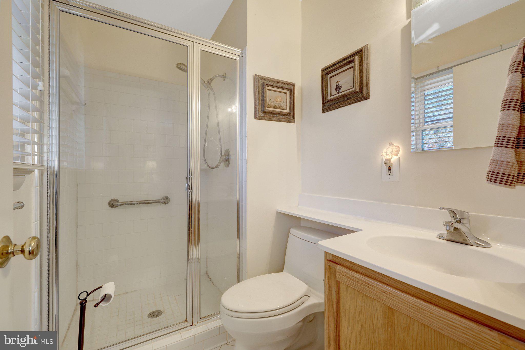 203 Locust Street Southwest Vienna, VA 22180 - Photo 24 of 54 a bathroom with a sink toilet and shower