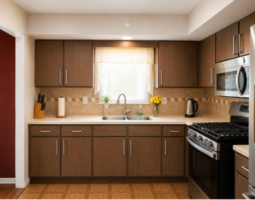 118 Minter Drive Griffith, IN 46319 - Photo 6 of 22 a kitchen with stainless steel appliances granite countertop a sink stove and cabinets
