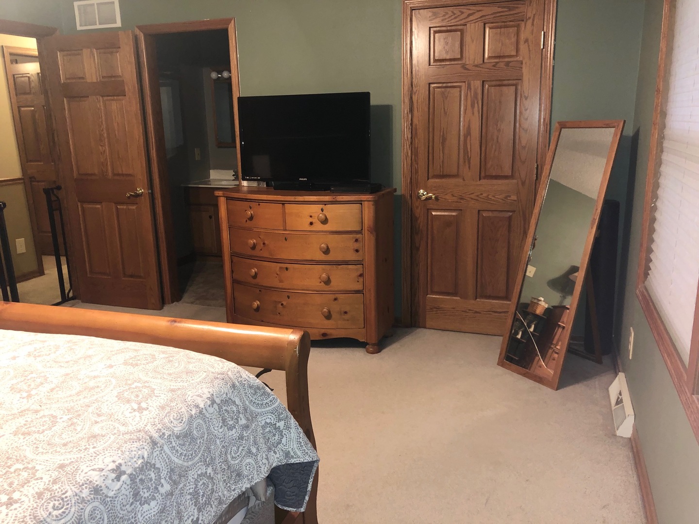 1894 Paulsen Road Dixon, IL 61021 - Photo 14 of 31 a bedroom with a bed and a flat screen tv