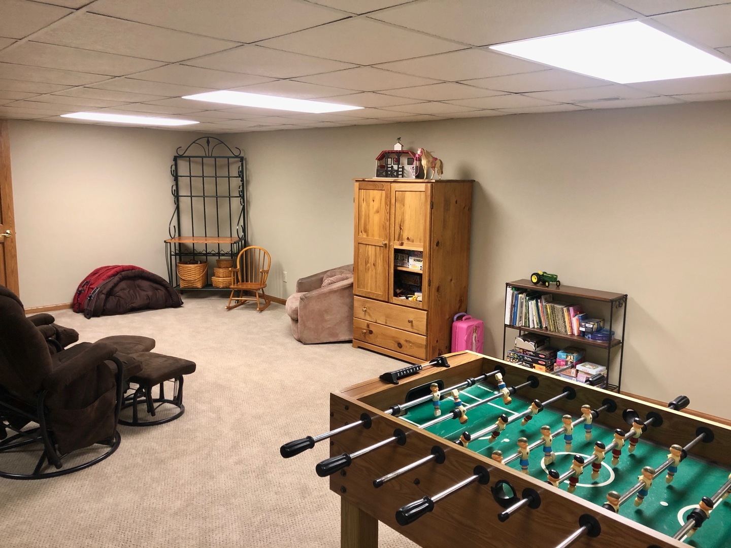 1894 Paulsen Road Dixon, IL 61021 - Photo 22 of 31 a room with furniture pool table and a flat screen tv