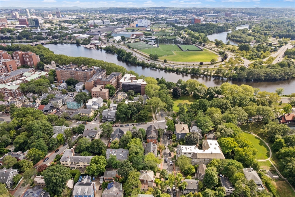 32 Hawthorn Street Cambridge, MA 02138 - Photo 40 of 42 an aerial view of residential houses with outdoor space