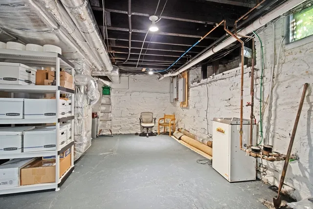 a view of storage and utility room