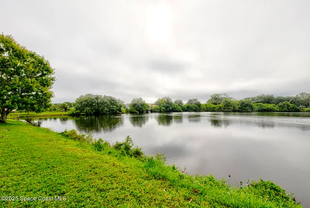a body of water with a lake view