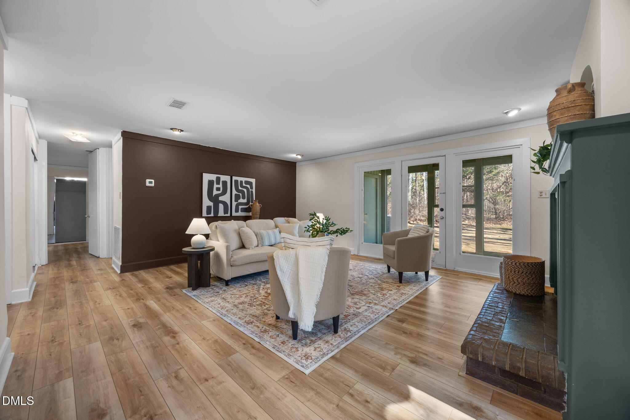 10 Melstone Turn Durham, NC 27707 - Photo 3 of 21 a living room with furniture and a large window