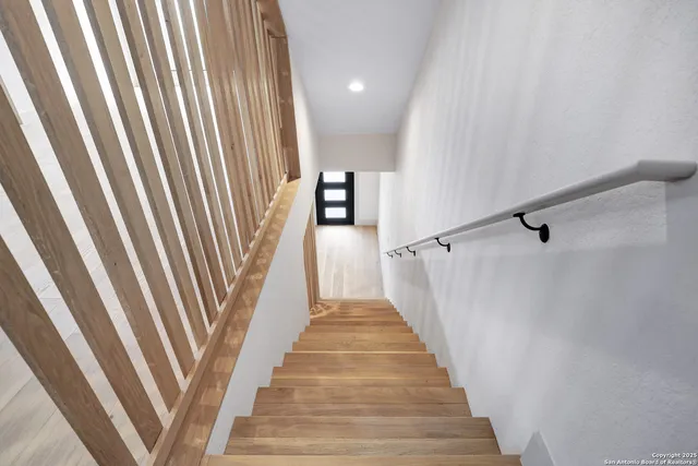 a view of a staircase