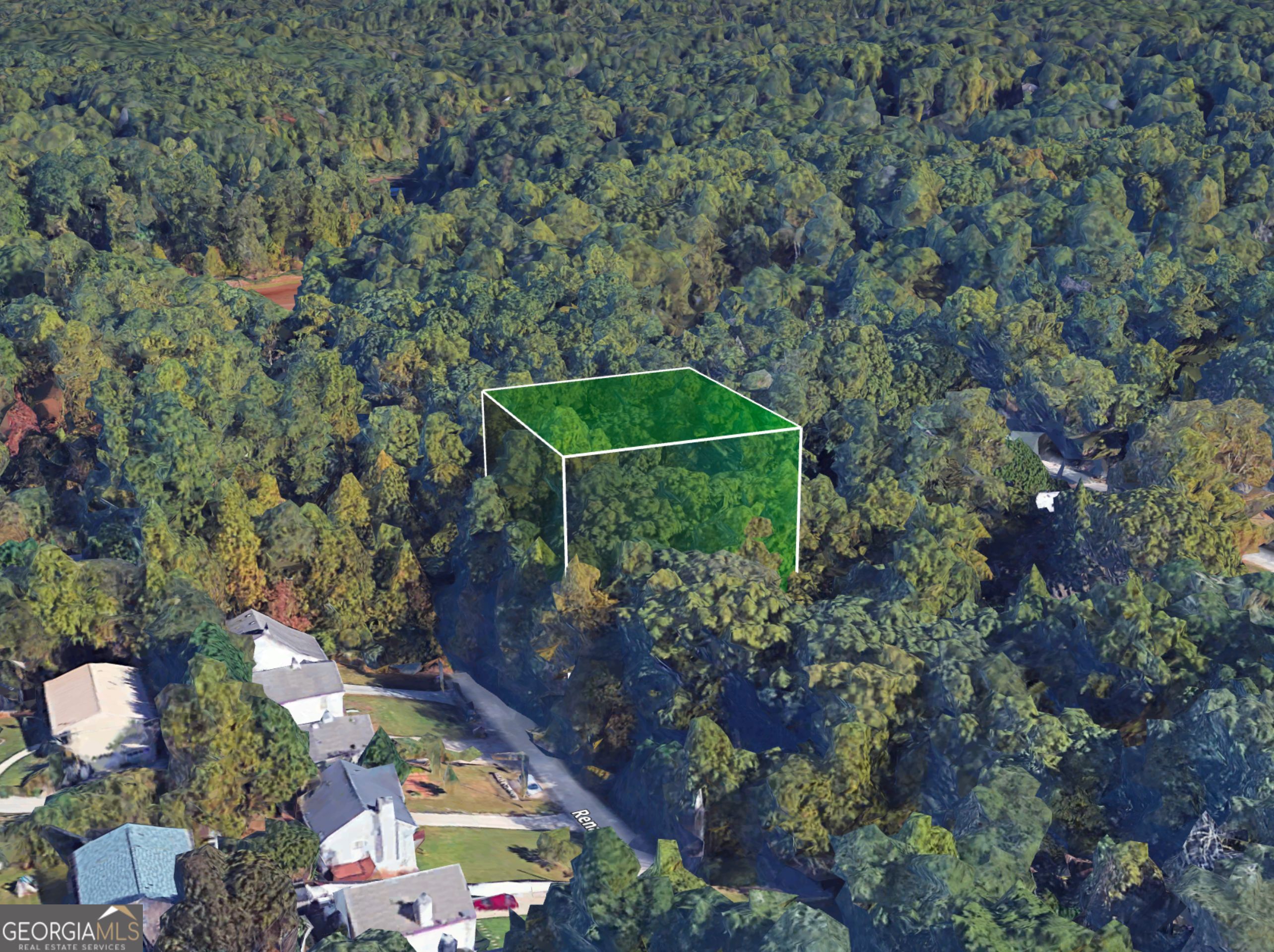 5380 Renault Street Cumming, GA 30041 - Photo 16 of 17 a backyard of a house with lots of green space and garden