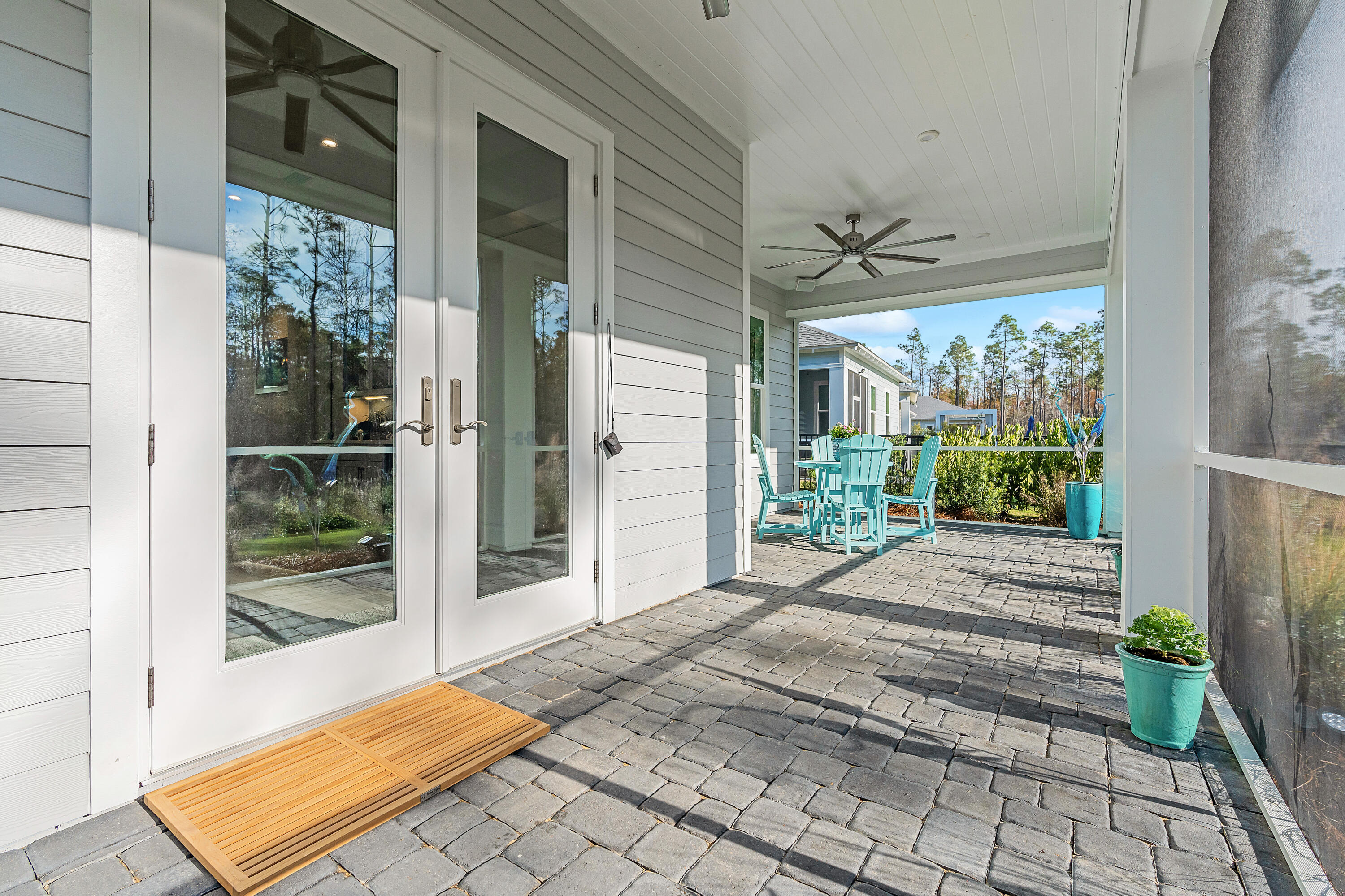 112 East Lafayette Rd Inlet Beach Inlet Beach, FL 32461 - Photo 15 of 33 a view of a door and chair in the balcony