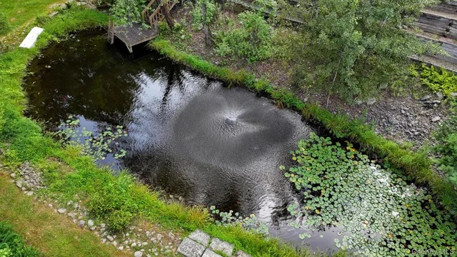 a view of a pathway with a yard
