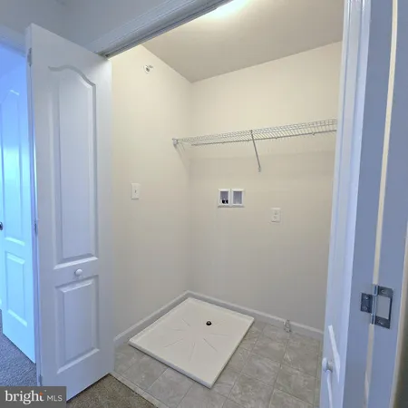 a view of small space with empty racks