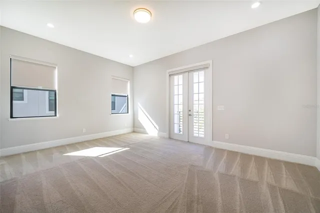 a swimming pool with outdoor seating yard and barbeque oven