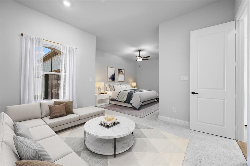 1612 Yellow Rose Road Celina, TX 75009 - Photo 19 of 40 a living room with furniture and a couch