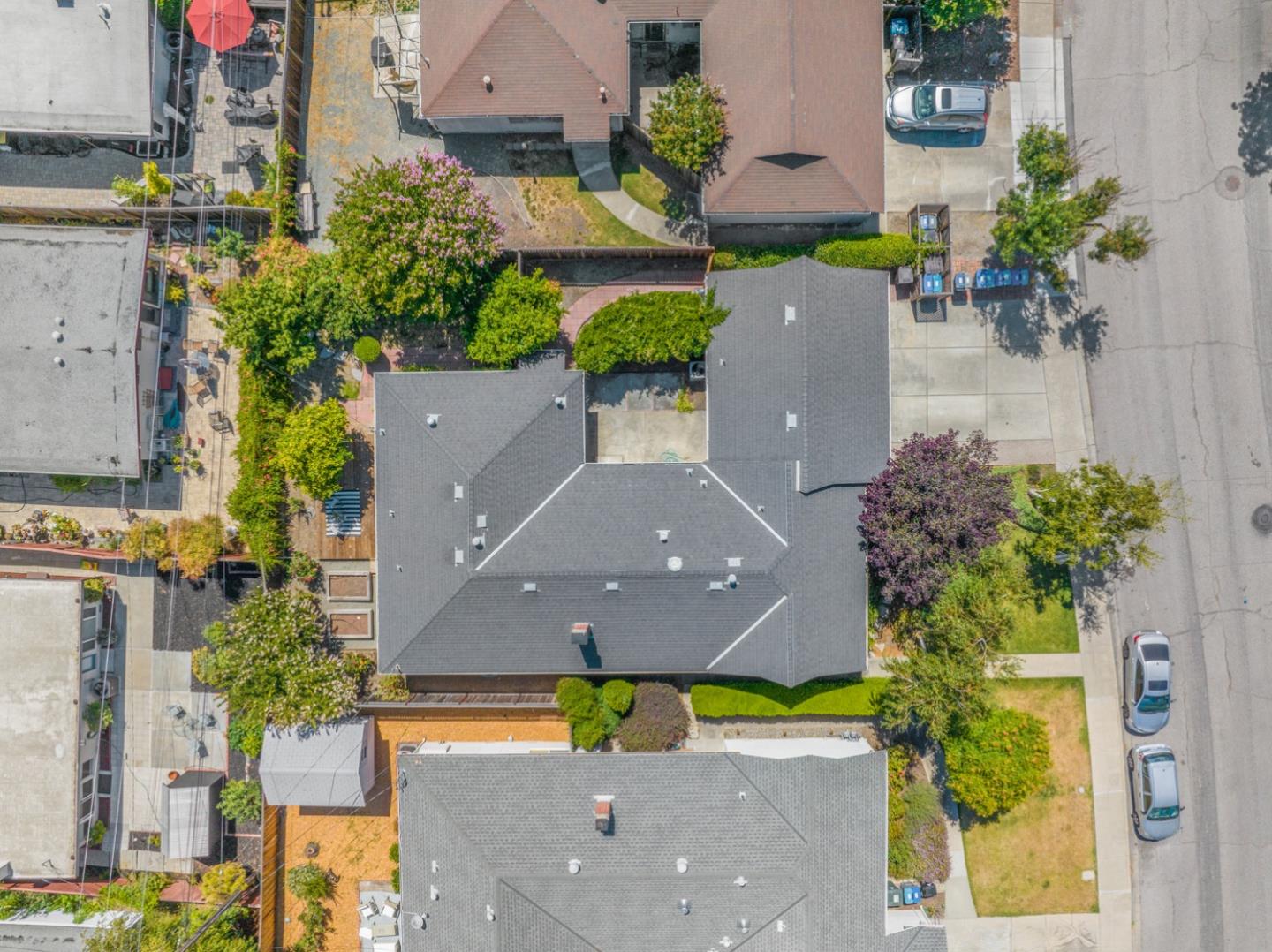 2486 Whitney Drive Mountain View, CA 94043 - Photo 41 of 43 an aerial view of a house with a yard and a fountain