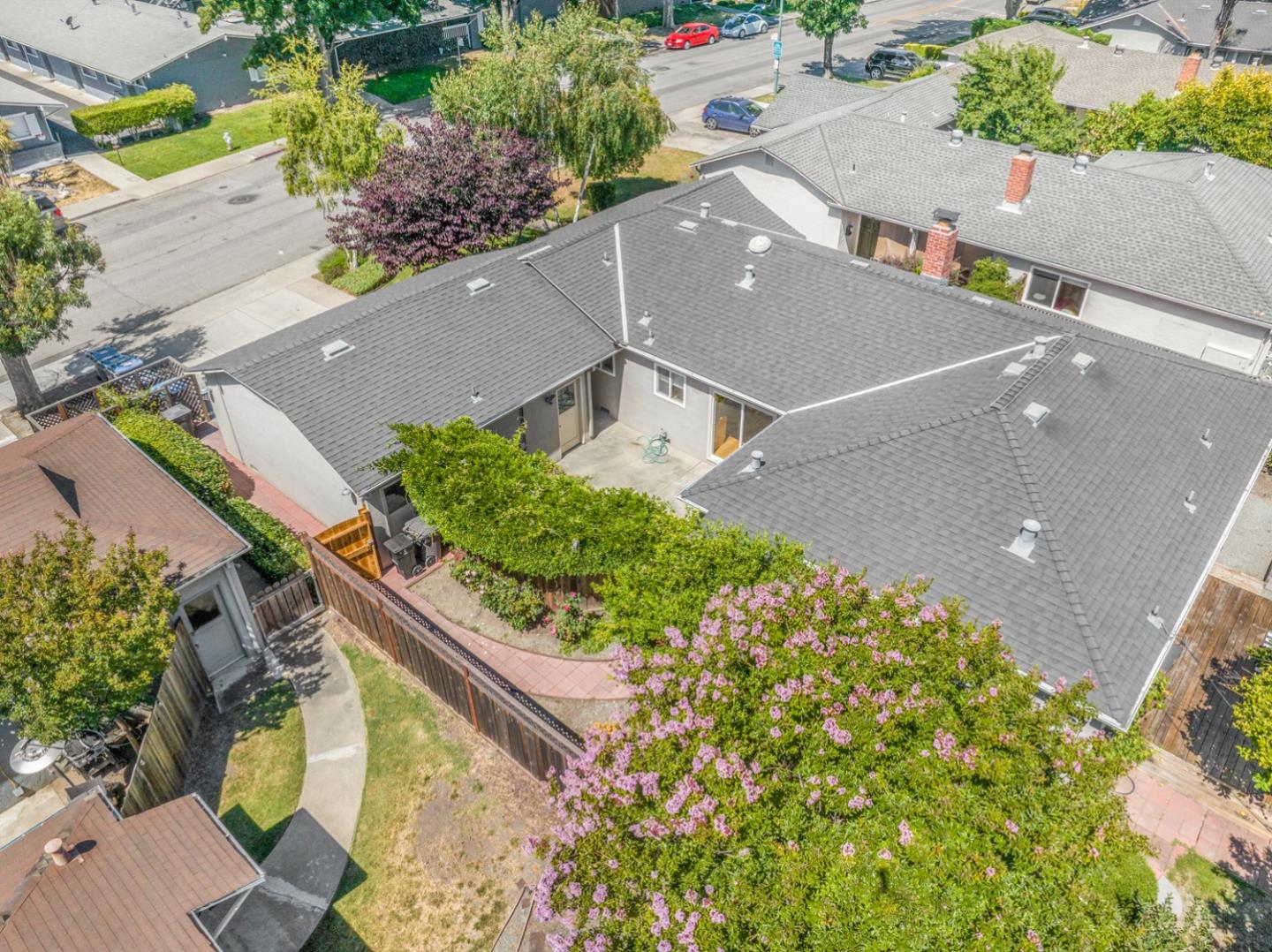 2486 Whitney Drive Mountain View, CA 94043 - Photo 42 of 43 an aerial view of residential houses with outdoor space