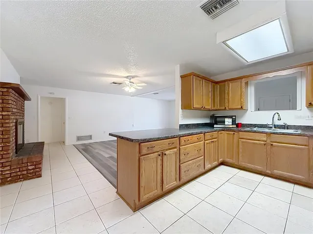 a view of small space with wooden floor