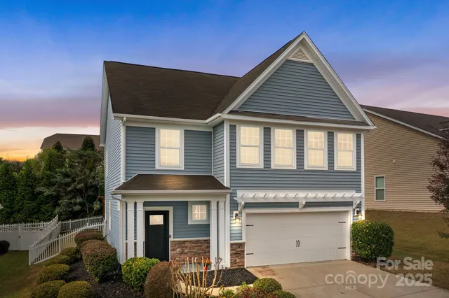 a front view of a house with a porch