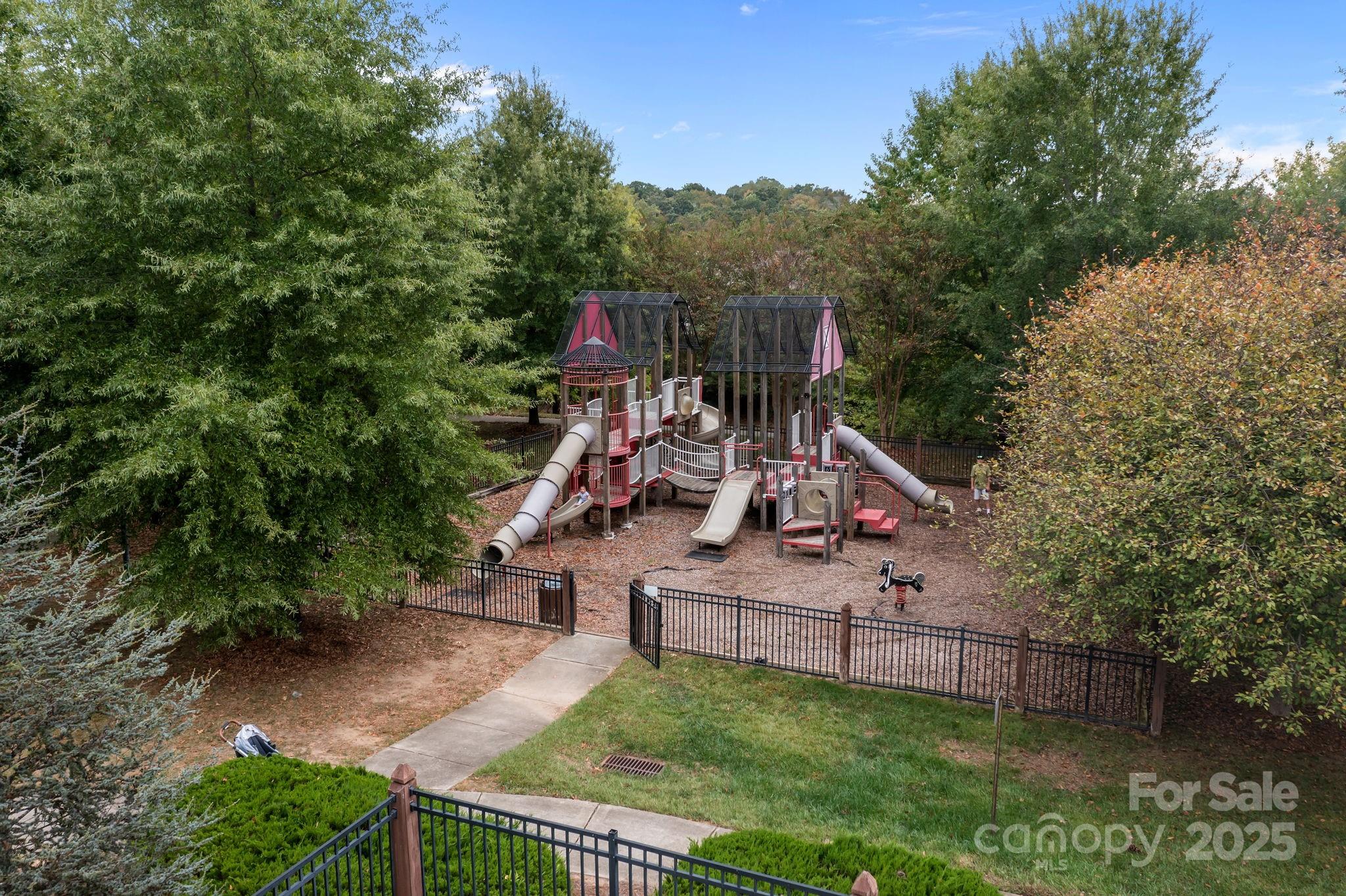3427 Streamside Drive Davidson, NC 28036 - Photo 18 of 23 aerial view of a house with a park