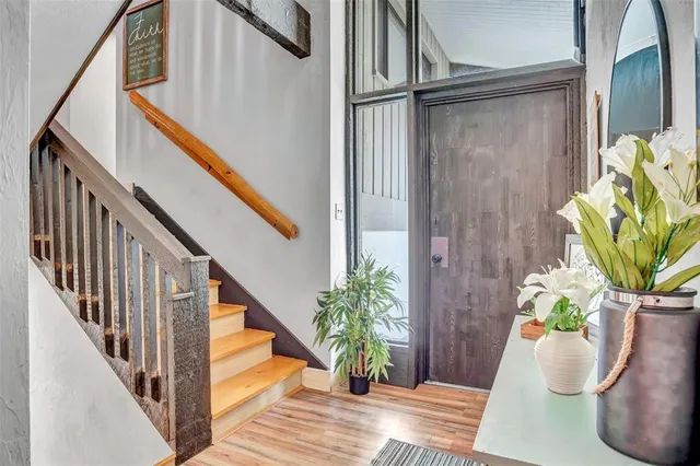 a view of entryway and potted