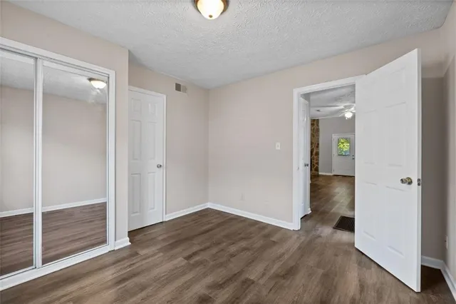 wooden floor in an empty room
