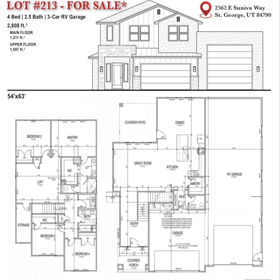 2678 East Suniva Way Street St. George, UT 84790 - Photo 14 of 14 Floorplan