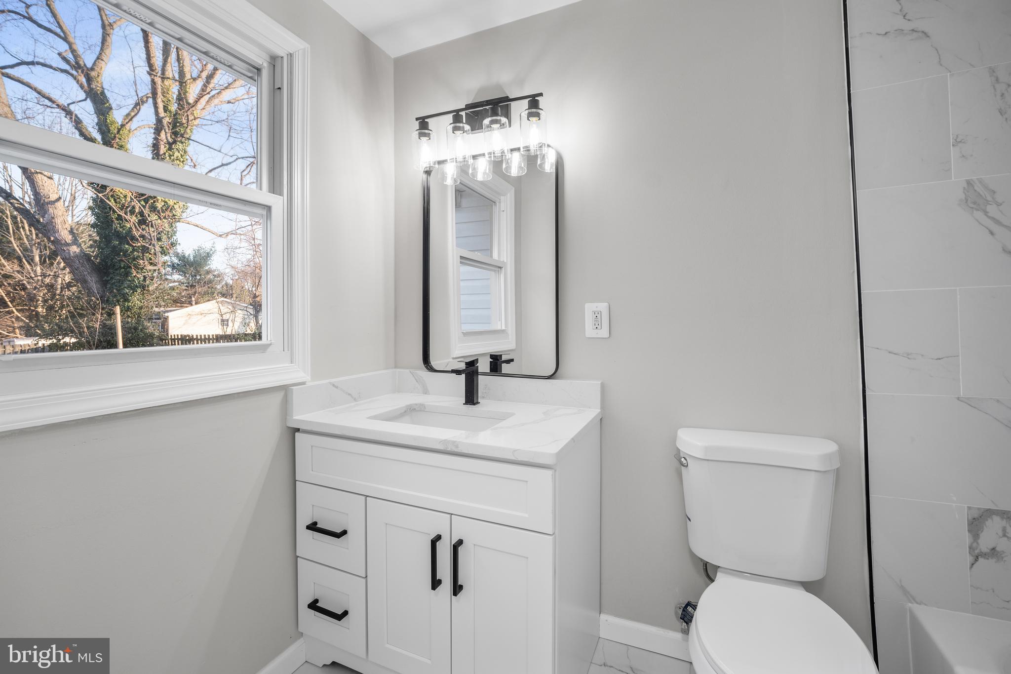 497 Bruce Avenue Odenton, MD 21113 - Photo 24 of 38 a bathroom with a toilet a sink and mirror