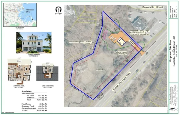 a view of a lake with a city