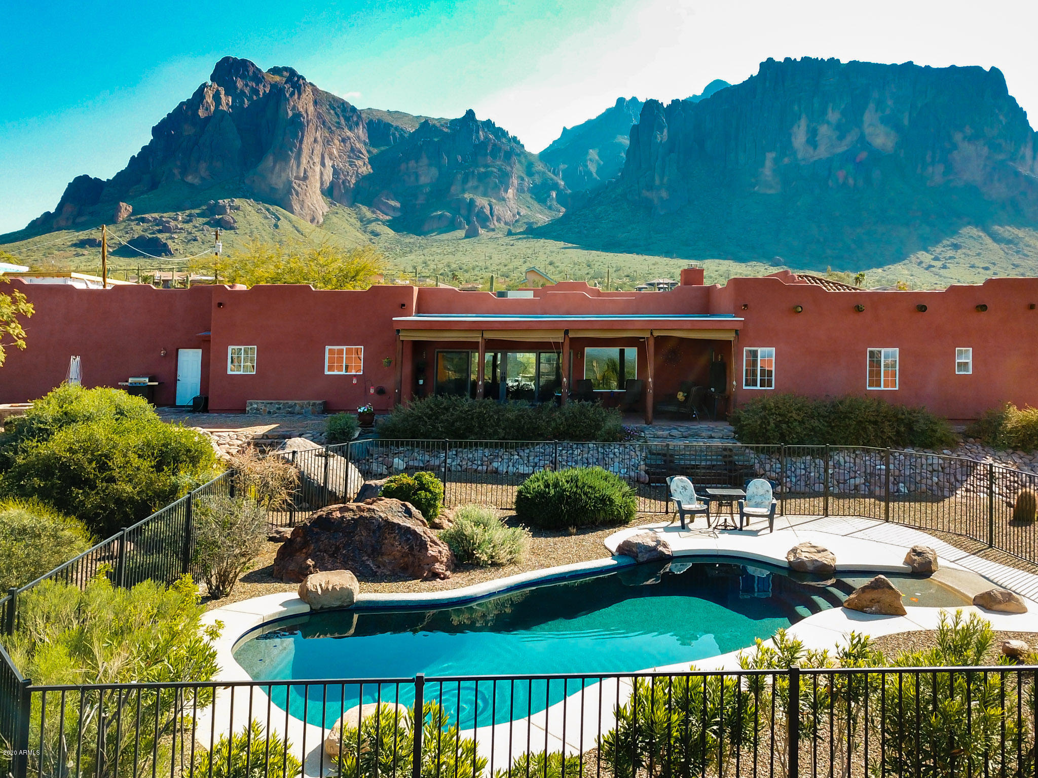 3044 North Prospectors Road Apache Junction, AZ 85119 - Photo 15 of 79 Morning View from Back Yard