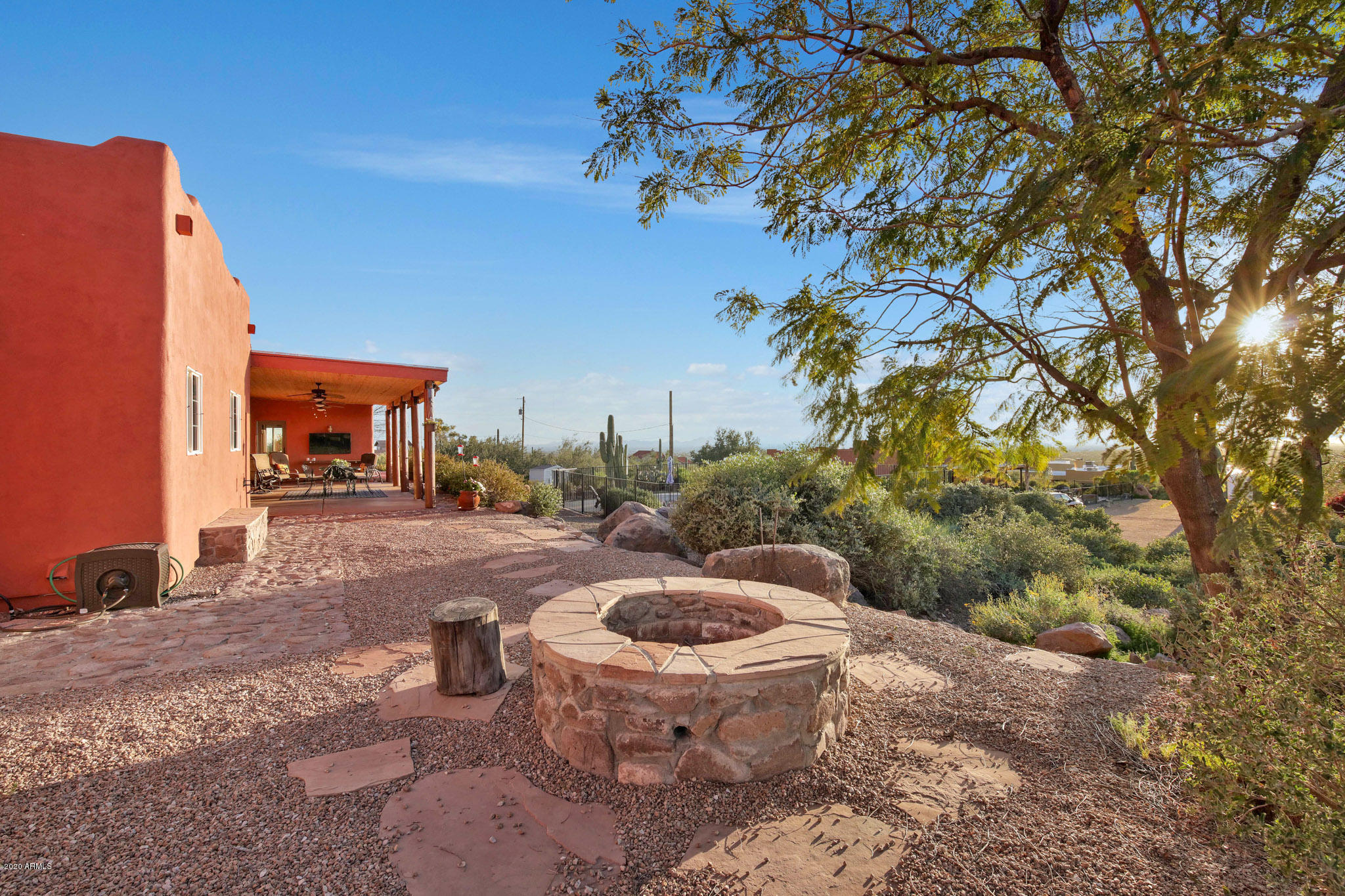 3044 North Prospectors Road Apache Junction, AZ 85119 - Photo 58 of 79 Rear wood fire pit