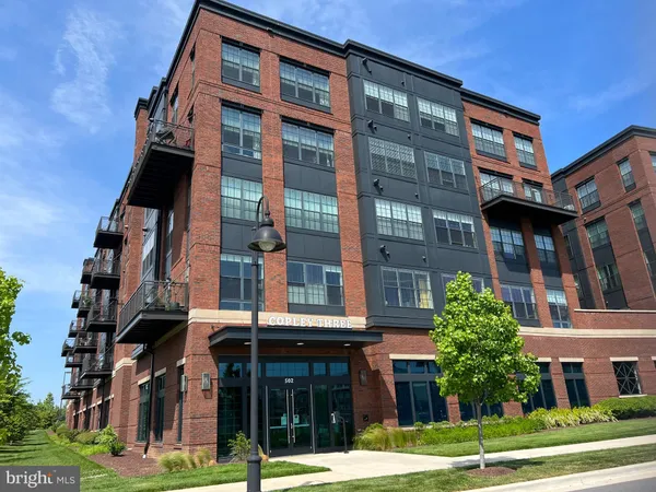 front view of a brick building