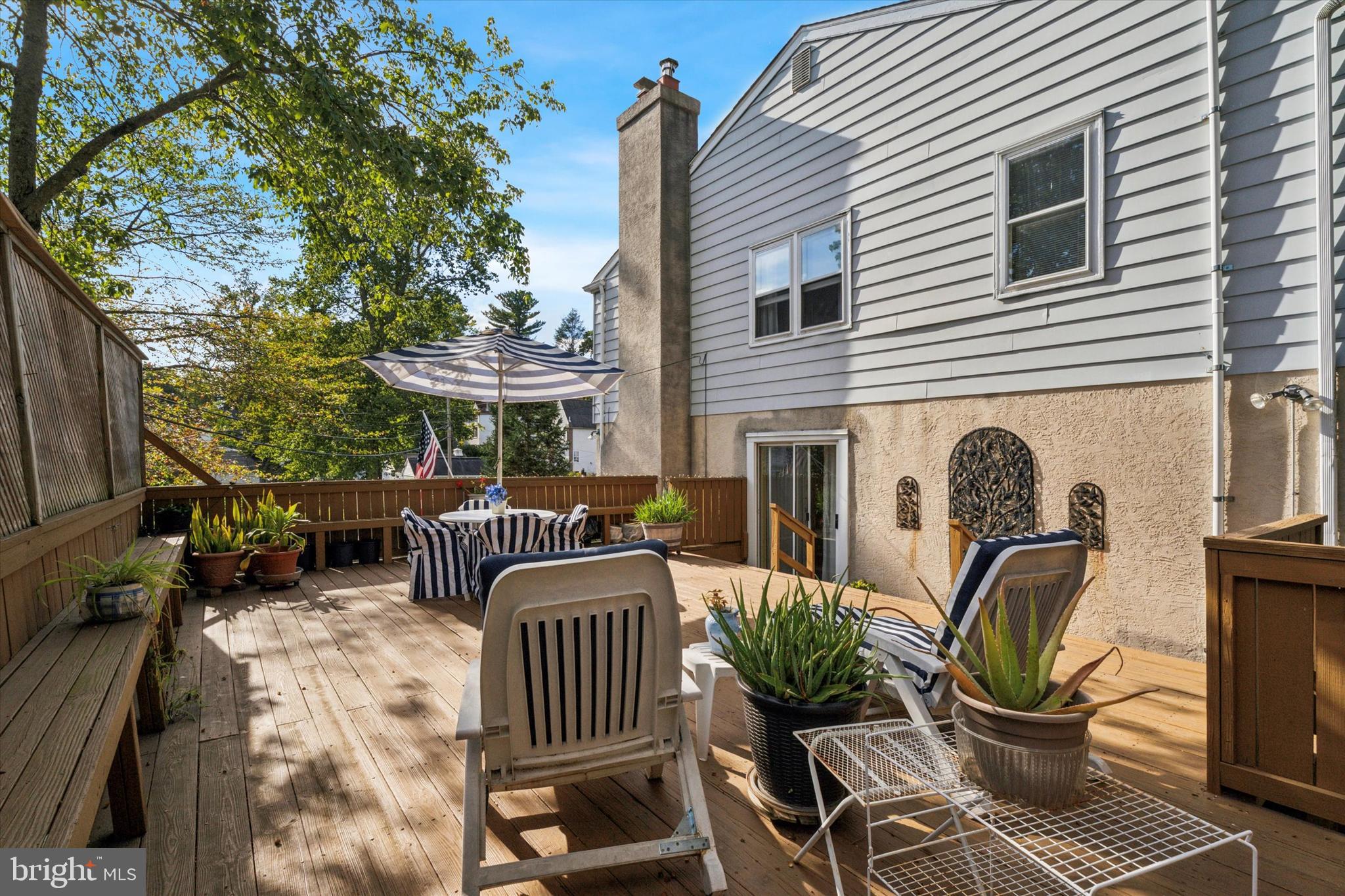 515 Conway Avenue Narberth, PA 19072 - Photo 21 of 27 a view of a patio with a table and chairs