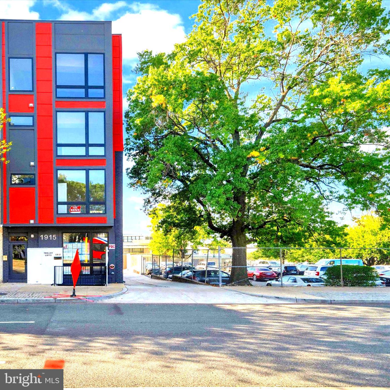a view of street along with houses