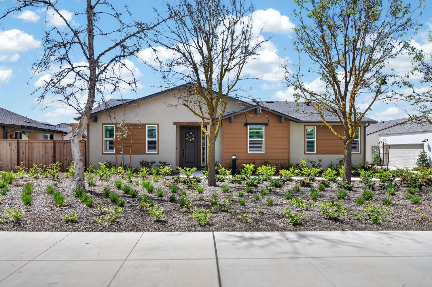 4185 Ryan Lane Madera, CA 93636 - Photo 2 of 63 a front view of a house with a yard and potted plants