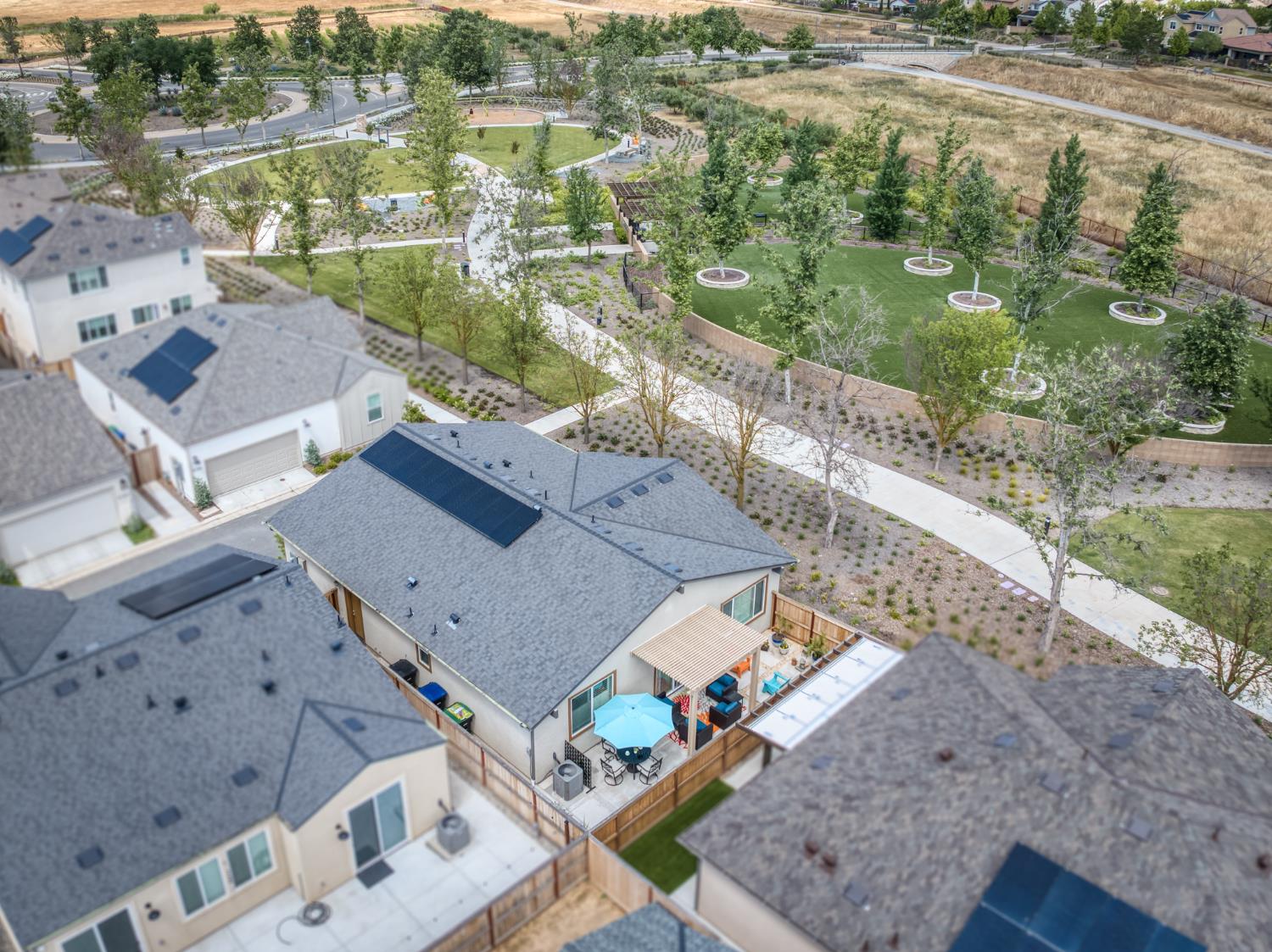 4185 Ryan Lane Madera, CA 93636 - Photo 47 of 63 an aerial view of residential houses with outdoor space