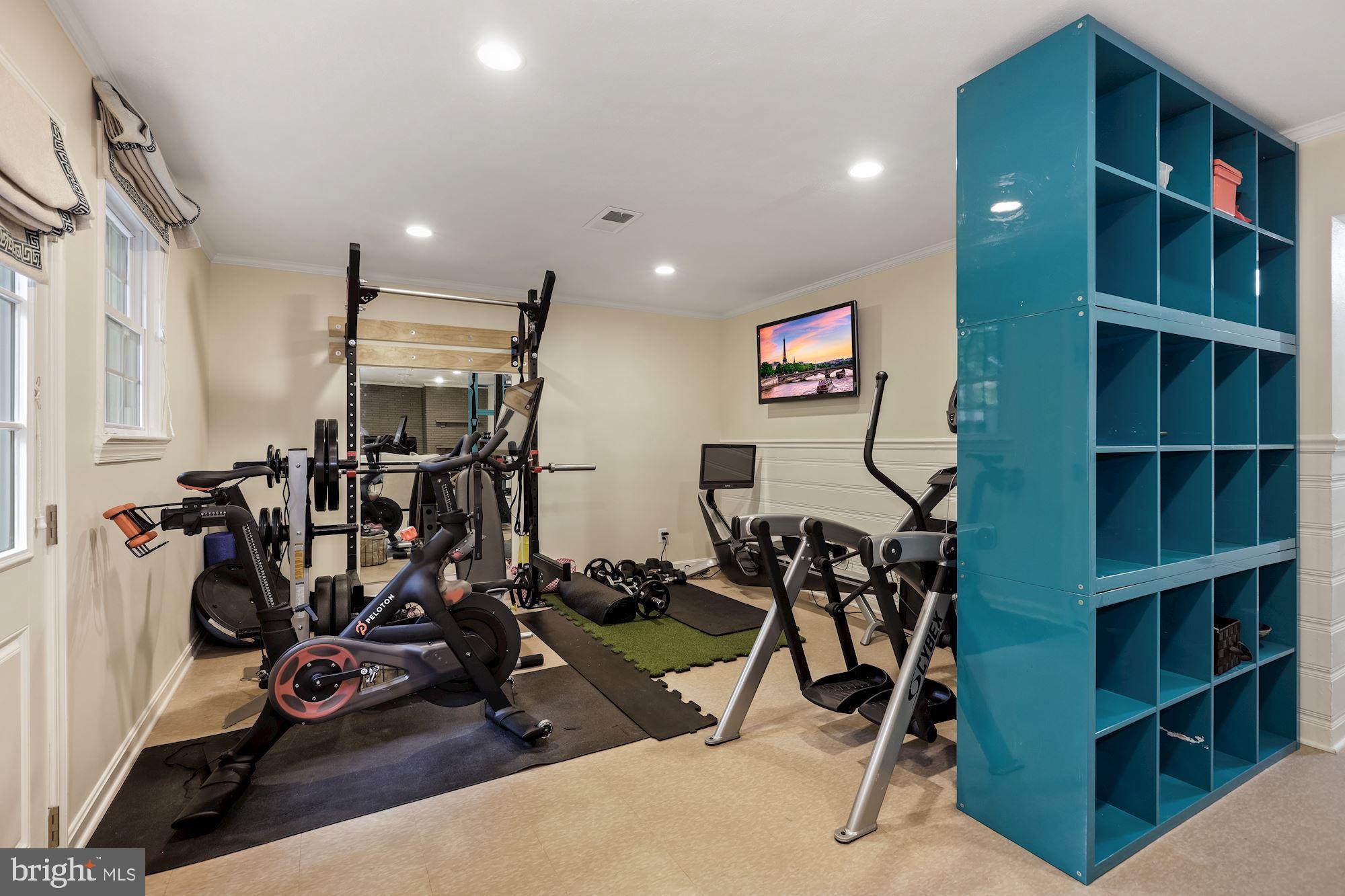 5306 Elliott Road Bethesda, MD 20816 - Photo 19 of 25 Lower Level Gym