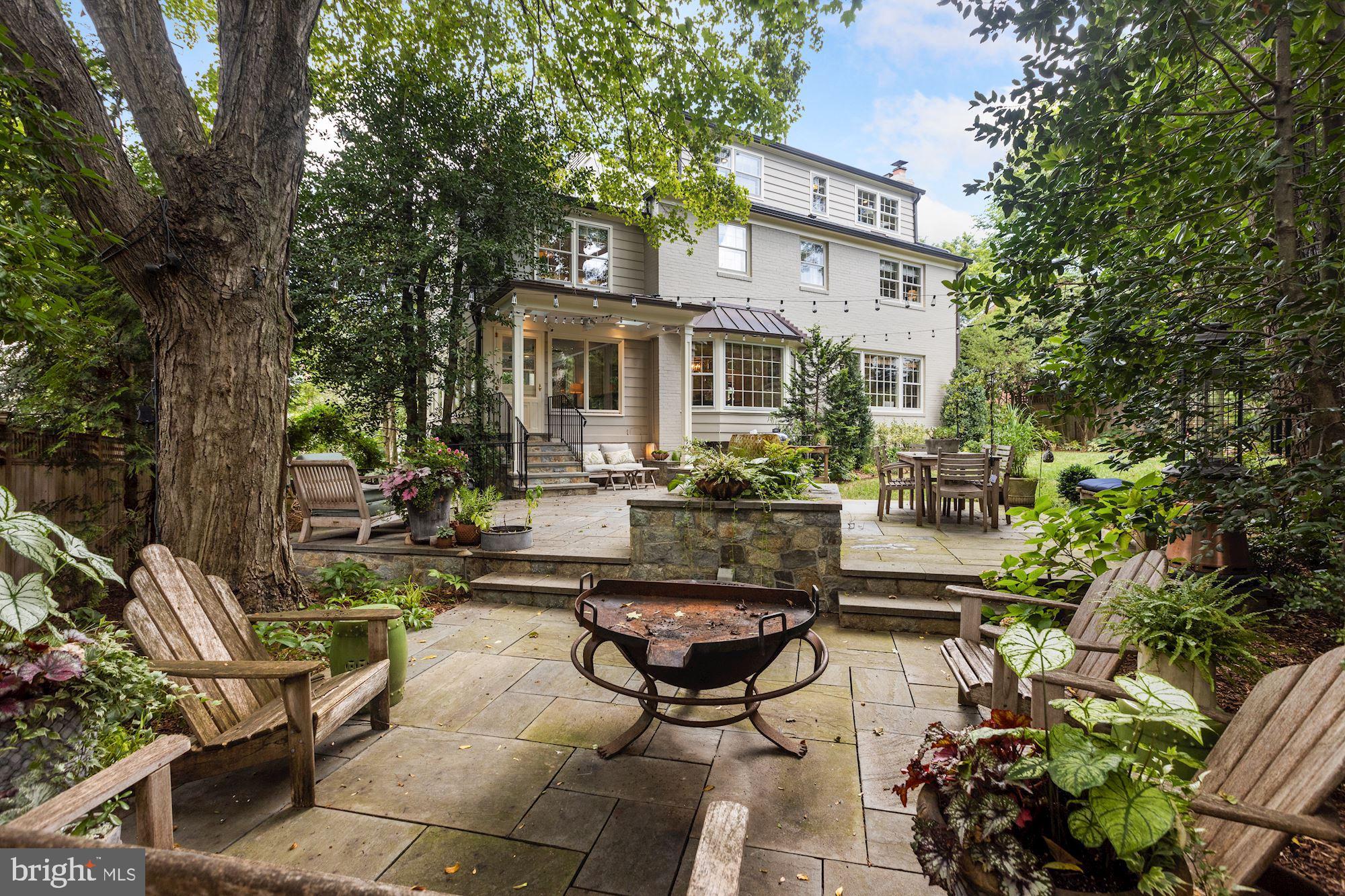5306 Elliott Road Bethesda, MD 20816 - Photo 23 of 25 Recently landscaped Rear Yard with water feature