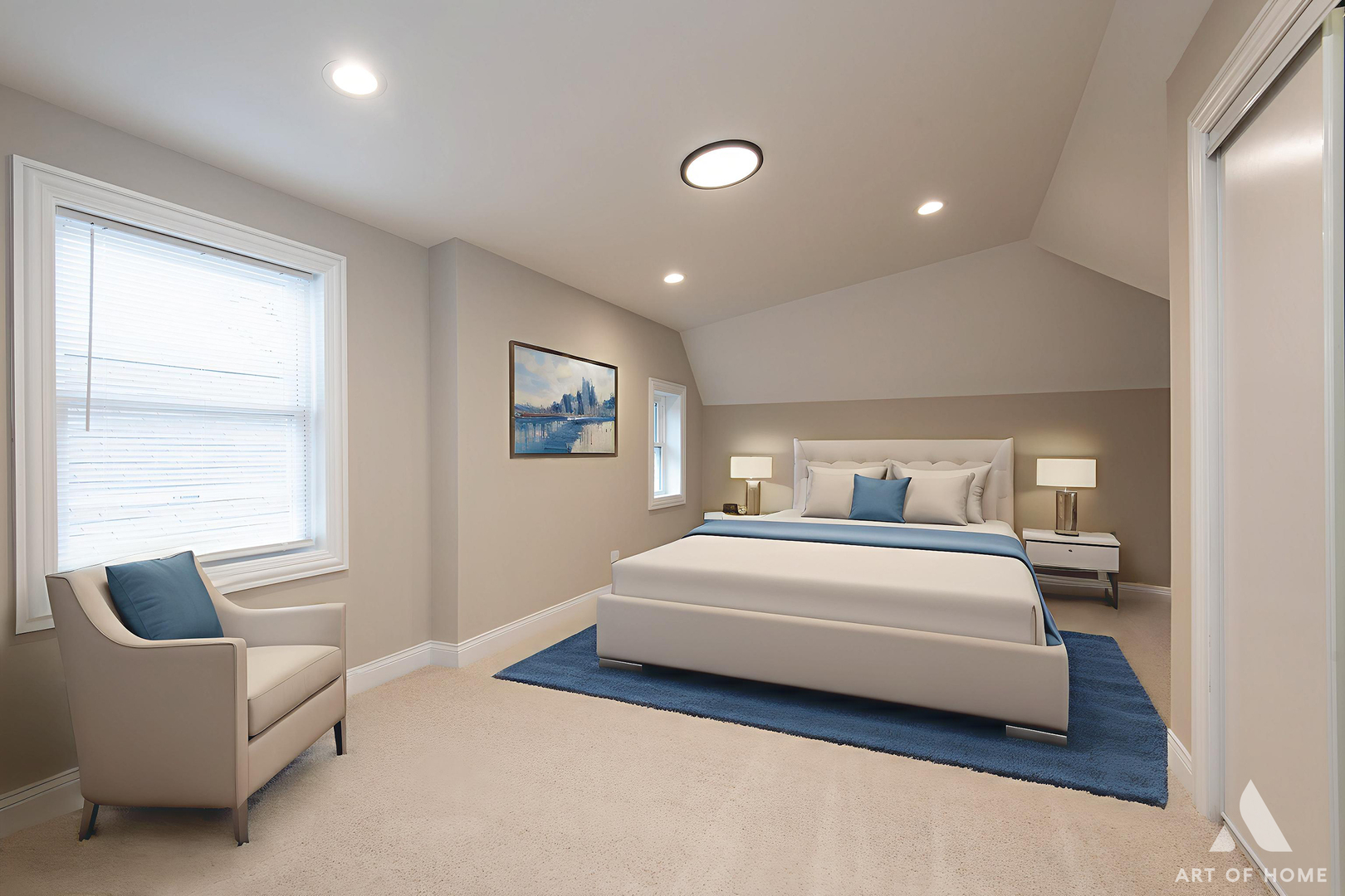 10229 South Aberdeen Street Chicago, IL 60643 - Photo 27 of 33 a bedroom with a bed and a couch