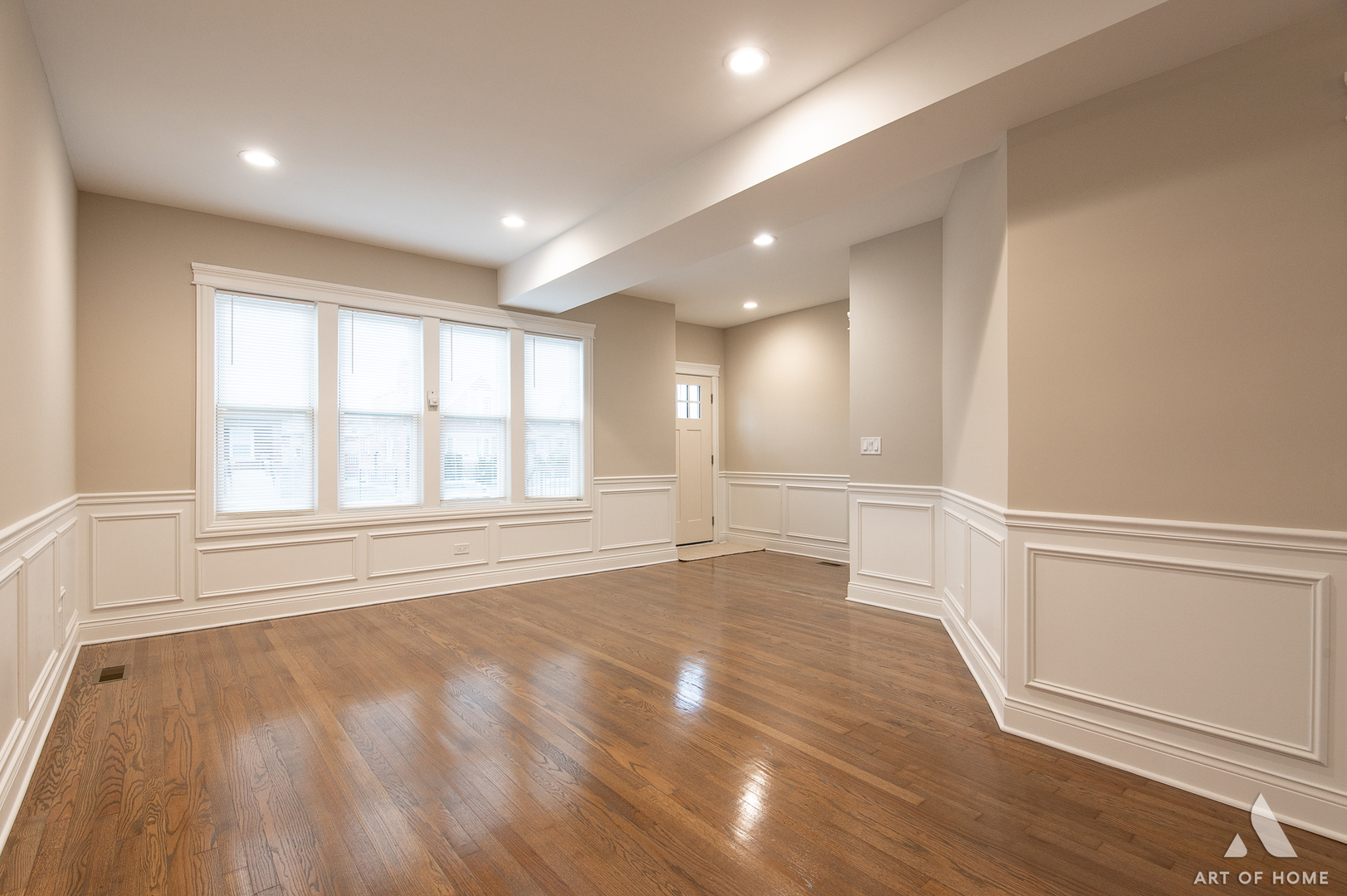 10229 South Aberdeen Street Chicago, IL 60643 - Photo 3 of 33 a view of an empty room with wooden floor and a window