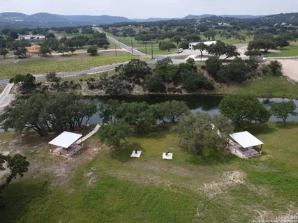 a view of a lake with mountains in the background