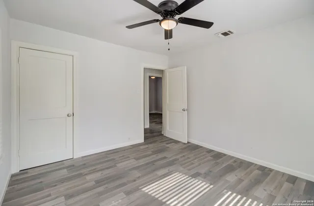 wooden floor in an empty room